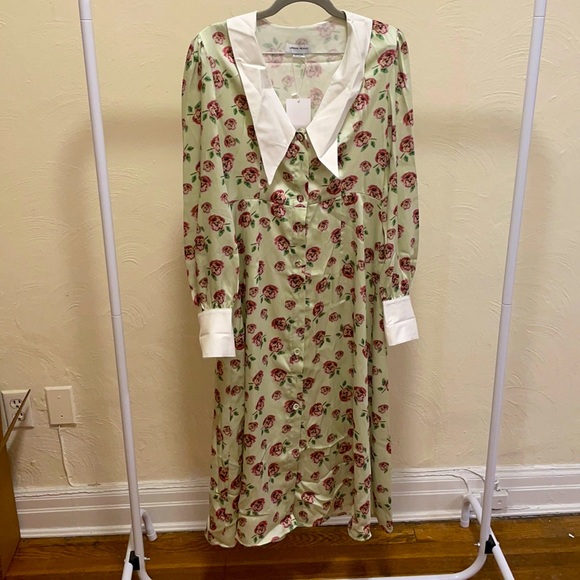 Silken midi dress - Picture 1 of 4